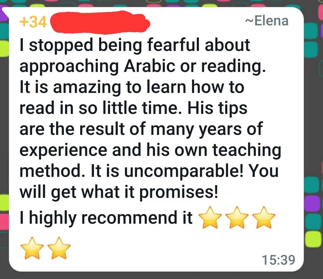 Student review